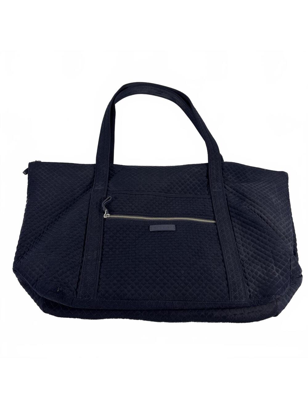 Vera Bradley Navy Blue Quilted Travel Zippered Tote Bag